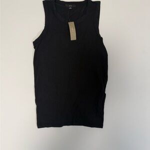 J.Crew Black Knot Back Tank Top - Size XS - NWT